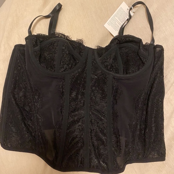NWT Black Corset Top - Picture 8 of 11